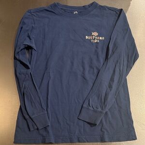 Southern Tide Boy’s Blue Long Sleeve Tee